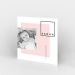 Geboortekaartje ✦ SARAH ✦ Strak design