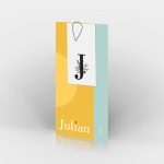 Geboortekaartje ✦ JULIAN ✦ Initiaal label